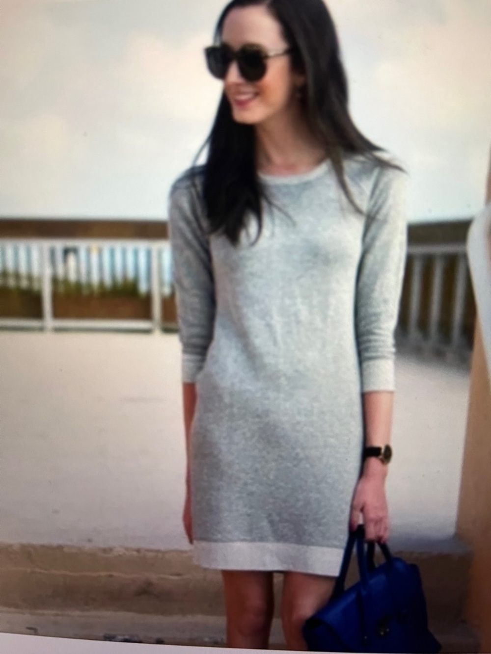 J. Crew Heather Gray Sweatshirt Dress